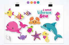 Sea Animals graphics and illustrations Product Image 2