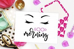 Lashes SVG DXF PNG EPS Morning SVG Product Image 2