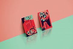 Memphis Style Business Cards Product Image 4