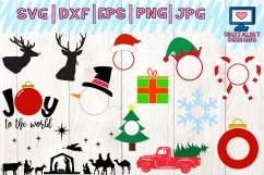 christmas bundle svg, dxf, png, jpg, eps Product Image 4