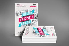 Electro Music Concert Party Flyer Template Product Image 4