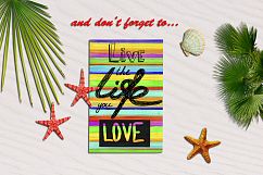  Lettering LIVE the LIFE you LOVE. Hand drawn Product Image 6