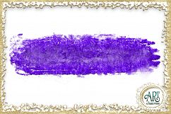 Brush Strokes in Violet Glitter - Digital Clipart 24 of beautiful PNG files Product Image 6