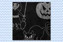 Chalkboard Halloween clipart Product Image 4