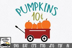 Pumpkins SVG - Fall SVG Cut File - DXF EPS PNG JPG PDF AI Product Image 1