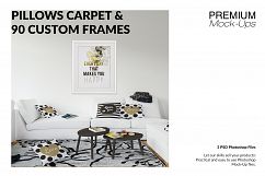 Throw Pillows Carpet &amp; Frames Set Product Image 1