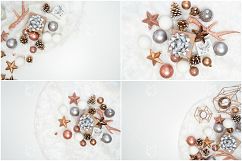 Christmas Styled Stock Photo Bundle - Rose Gold &amp; White Product Image 4