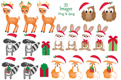 Christmas clipart,Christmas graphics &amp; illustrations,Animals Product Image 2