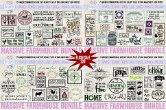 ON SALE NOW!! Farmhouse Bundle of 73 SVG DXF Cut File Product Image 1