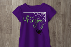 Just Hanging Halloween Spider SVG Design Product Image 2