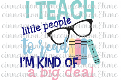 I Teach Little People Teacher SVG Product Image 1
