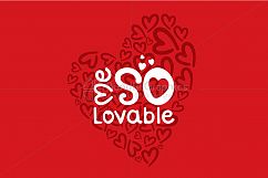 Me So Lovable - Vector Graphic Textual Element Product Image 1