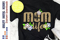 Mom shirt svg design Flowers Moma Svg files for Silhouette Product Image 1