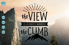 The View Is Always Worth The Climb Svg Product Image 1