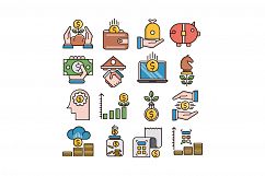 Finance icons set Product Image 1