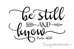 Psalm 46:10 - SVG Product Image 1