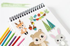 Woodland animals graphics and illustrations Product Image 2