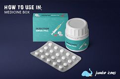 Medical &amp; Health Flat Icons Set Product Image 5