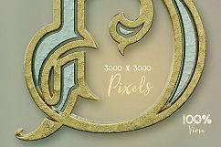 Golden Ornament- 3D Lettering Product Image 3