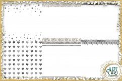 Luxury Silver Glitter Seamless Digital Papers,Border,Overlay Product Image 4
