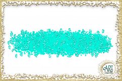 Teal Aqua Glitter Brush Strokes 24 PNG Aquamarine clipart Splashes  Product Image 22