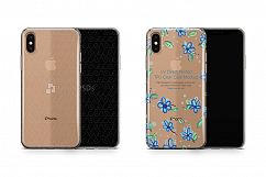Apple iPhone Xs Max UV TPU Clear Case Mockup 2018 Product Image 1