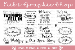 Wedding Sign Svgs, Wedding Svg, Sign Svgs, Love Svgs Product Image 1