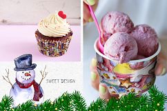 X-Mas PNG watercolor set Product Image 3