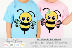 Mr and Mrs Bee SVG / EPS / DXF / PNG files Product Image 1