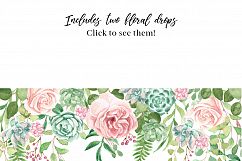 Watercolor Floral Design Kit Product Image 7