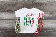 Better Not Pout - Christmas SVG Cut File - DXF EPS PNG JPG Product Image 3
