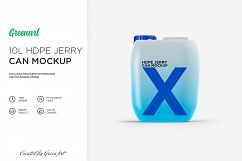 10L HDPE Jerry Can Mockup Product Image 2