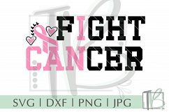 Breast Cancer SVG, I Can Fight Cancer SVG Product Image 2