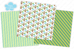 Sloth Digital Papers, Sloth Patterns, Cute Sloths Product Image 5