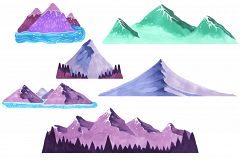 Mountains Set Marker Collection Product Image 2