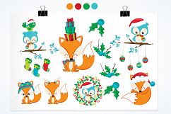 Woodland Christmas  graphics and illustrations Product Image 2