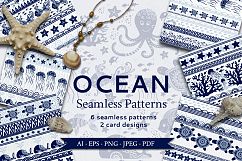 Ocean Seamless Patterns Product Image 1