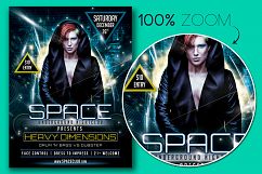 Space Club Heavy Dimensions Flyer Template Product Image 2