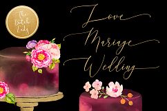 Watercolor Wedding Cake Clipart Product Image 2