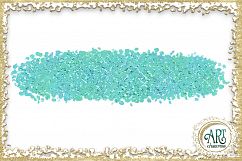 Turquoise Glitter Blue and Green Digital Clipart Brush Stroke 24 of beautiful PNG files Product Image 3