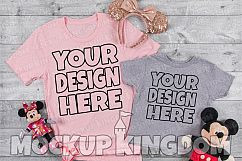 Mommy and Me Mockup, Crew Neck Mockup, Parent Child Mockup Product Image 1