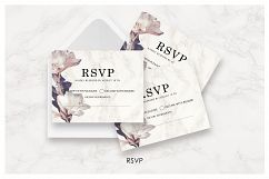 Flower &amp; Marble Invitation Suite As.5 Product Image 3