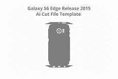 Samsung Galaxy S6 Edge Vinyl Skin Cut File Template 2015 Product Image 2
