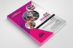 Fitness &amp; Body Shape Flyer Template Product Image 2
