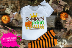 Pumpkin Pickin Princess SVG Product Image 1