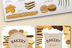 French pastries vector set Product Image 4