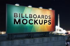 Billborad Mockups at Night Vol.3 Product Image 2