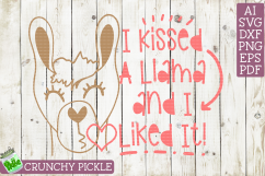 I Kissed a Llama &amp; I Liked It SVG Product Image 2