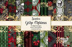 Gothic Christmas Digital Paper Product Image 1