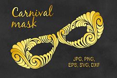 Ornate carnival mask Product Image 1
